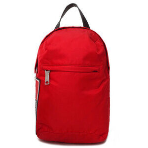 PRADA One Shoulder Hobo Bag Body Backpack Red